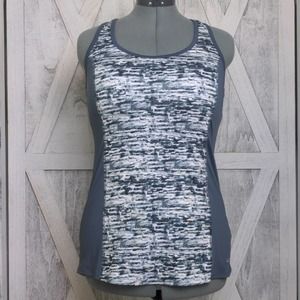 C9 by Champion Gray Patterned Racerback Workout Top Medium